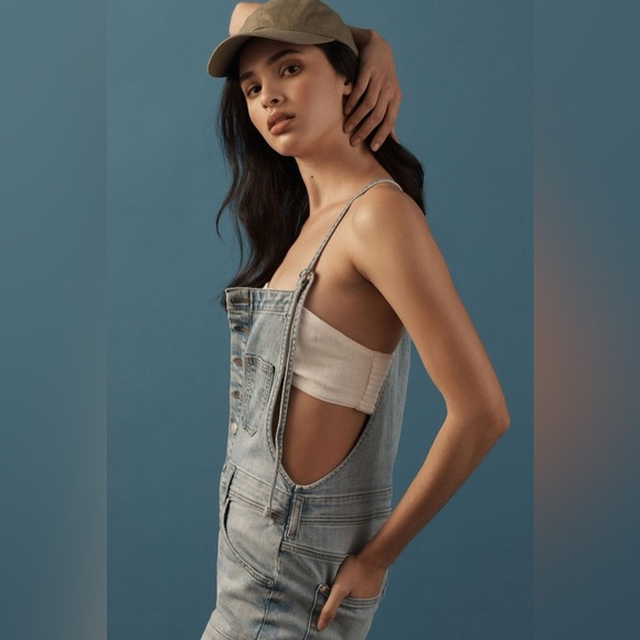 Pilcro Painter Denim Overalls Anthropologie XL - Picture 3 of 11